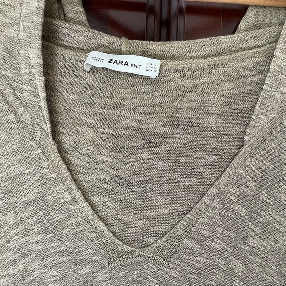 Zara sage green stretchy knit jumpsuit size large - Picture 5 of 15